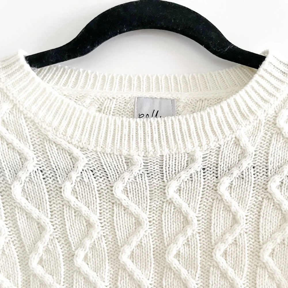 Princess Polly Cable Knit Crop Sweater - Picture 7 of 7